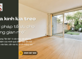 Cửa kính lùa treo – giải pháp tối ưu cho không gian nhỏ