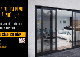 Cửa nhôm kính lùa cho nhà phố hẹp