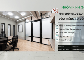Kính cường lực dán phim mờ: Vừa riêng tư vừa thẩm mỹ