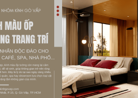 Kính màu ốp tường – Điểm nhấn độc đáo cho quán café, spa, nhà phố