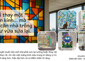 Kính màu trang trí - Cách làm mới ngôi nhà mà không tốn nhiều chi phí