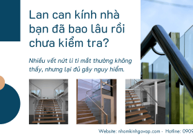 Lan can kính cũ nứt, ố - Nguy hiểm tiềm ẩn nhiều nhà đang bỏ qua
