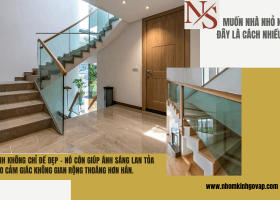 3 mẹo thi công cầu thang kính giúp nhà sáng và sang hơn