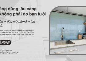 Kính ốp bếp có dễ bám dầu mỡ không? Sự thật nhiều người nhầm