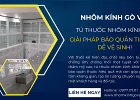 Tủ thuốc nhôm kính đẹp – Giải pháp bảo quản tiện lợi, dễ vệ sinh