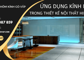 Ứng dụng kính màu trong thiết kế nội thất hiện đại